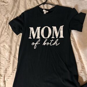 Black 'Mom of Both' T-Shirt